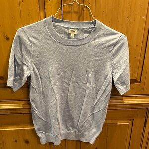 J. Crew Factory Soft Blue Knit Top